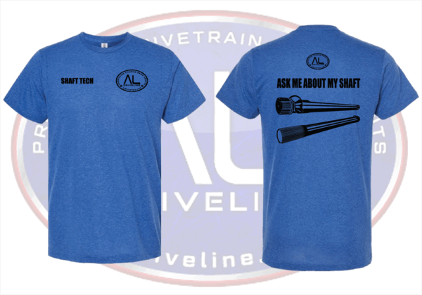 Men's "Ask Me About My Shaft" Shirt - Blue